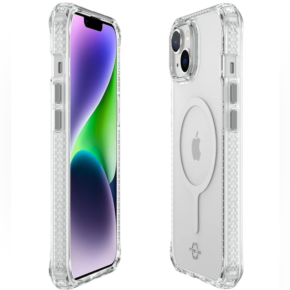 ITSKINS Hybrid Clear Case for the Apple iPhone 14/13 With MagSafe (Clear)